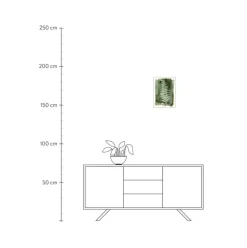 Gerahmter Digitaldruck White Fern