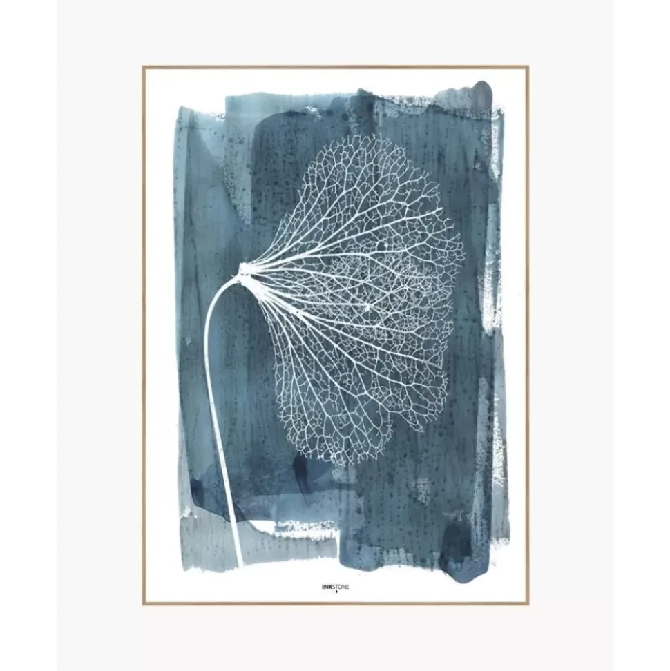Gerahmter Digitaldruck White Ginko