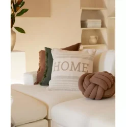Gestreifte Kissenhulle Home Aus Recycelter Baumwolle