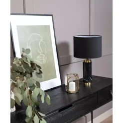 Glam-Tischlampe Miranda Mit Marmorfus