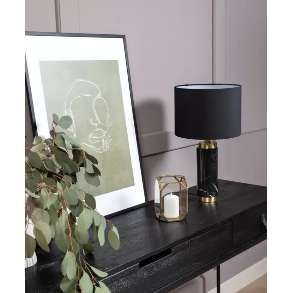 Glam-Tischlampe Miranda Mit Marmorfus
