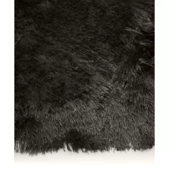 Glanzender Hochflor-Teppich Jimmy, Rund