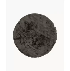Glanzender Hochflor-Teppich Jimmy, Rund