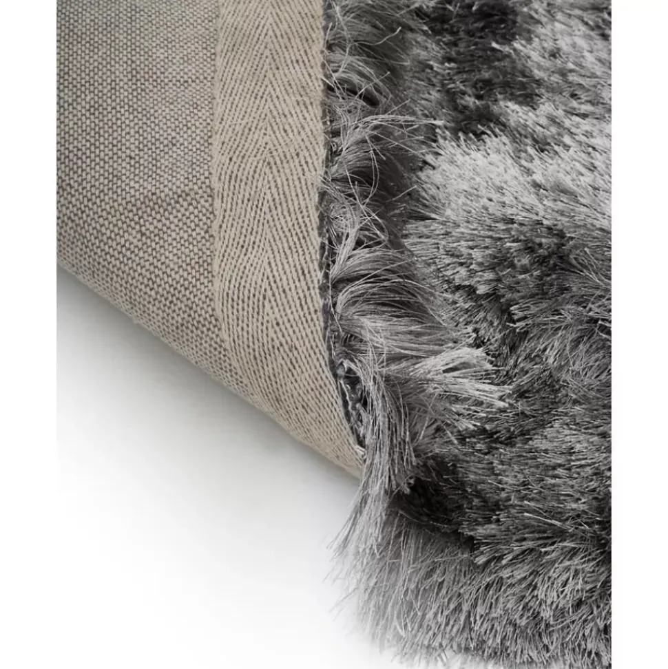 Glanzender Hochflor-Teppich Jimmy