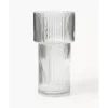 Glas-Vase Lija Mit Geriffelter Oberflache