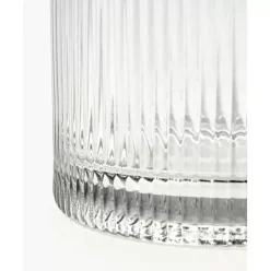 Glas-Vase Lija Mit Geriffelter Oberflache