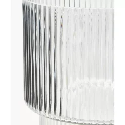 Glas-Vase Lija Mit Geriffelter Oberflache