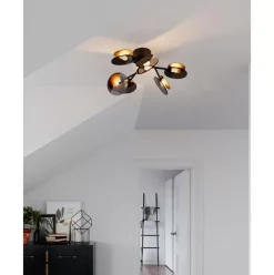 Grose Deckenleuchte Turno Mit Diffusorscheiben