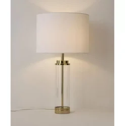 Grose Glam-Tischlampe Gabor Mit Glasfus