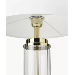 Grose Glam-Tischlampe Gabor Mit Glasfus