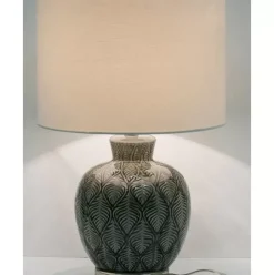Grose Keramik-Tischlampe Brooklyn