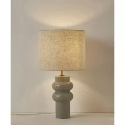 Grose Keramik-Tischlampe Christine
