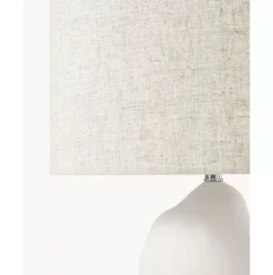 Grose Keramik-Tischlampe Colett In Organischer Form