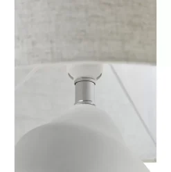 Grose Keramik-Tischlampe Colett In Organischer Form