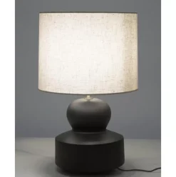 Grose Keramik-Tischlampe Georgina