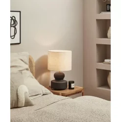 Grose Keramik-Tischlampe Georgina