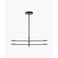 Grose Led-Pendelleuchte Odeon Mit Verstellbaren Lampenarmen