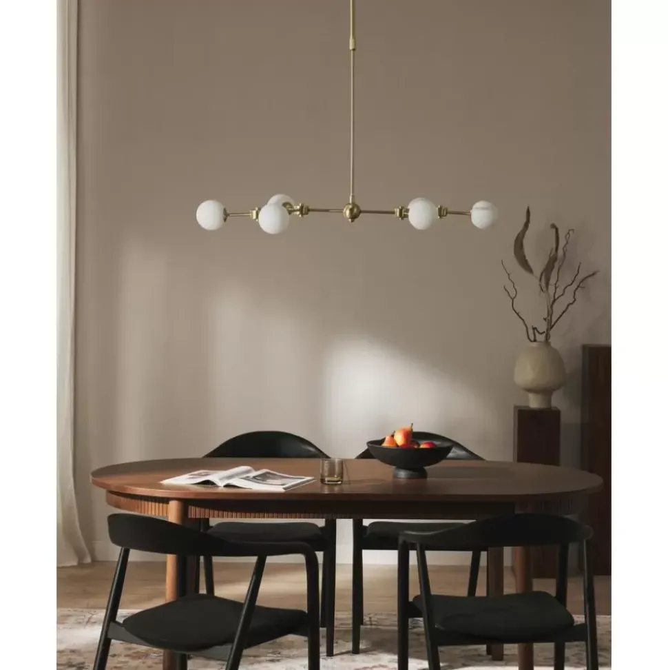 Grose Pendelleuchte Aurelia Aus Opalglas