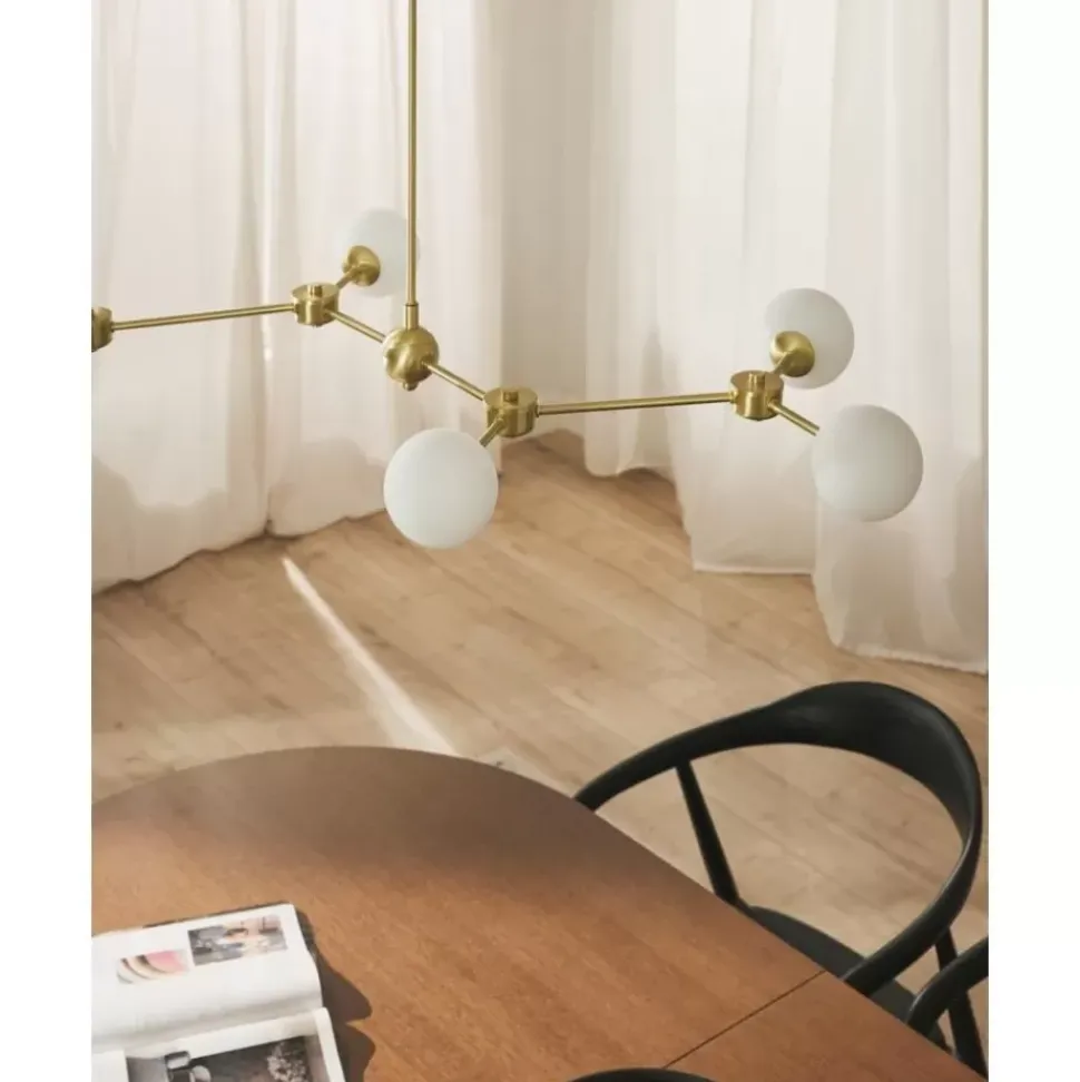 Grose Pendelleuchte Aurelia Aus Opalglas