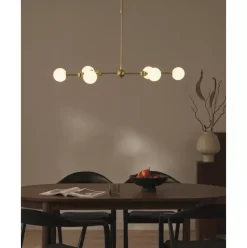 Grose Pendelleuchte Aurelia Aus Opalglas