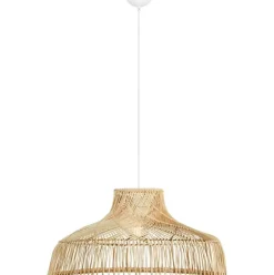 Grose Pendelleuchte Braid Aus Rattan