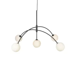 Grose Pendelleuchte Heaven Aus Opalglas