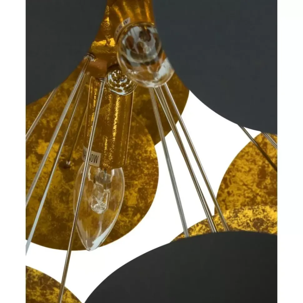 Grose Pendelleuchte Planet-Gold