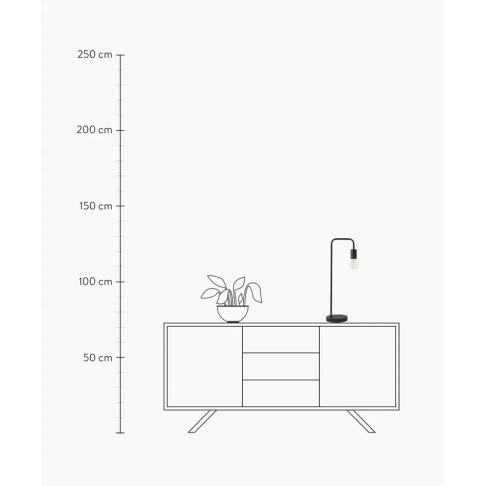 Grose Schreibtischlampe Flow Aus Metall