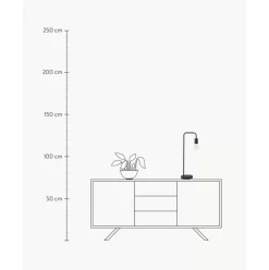 Grose Schreibtischlampe Flow Aus Metall
