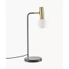 Grose Schreibtischlampe Wilson Mit Glasschirm