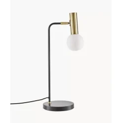 Grose Schreibtischlampe Wilson Mit Glasschirm