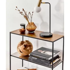Grose Schreibtischlampe Wilson Mit Glasschirm