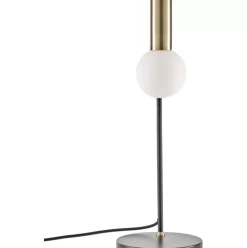 Grose Schreibtischlampe Wilson Mit Glasschirm