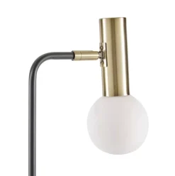 Grose Schreibtischlampe Wilson Mit Glasschirm
