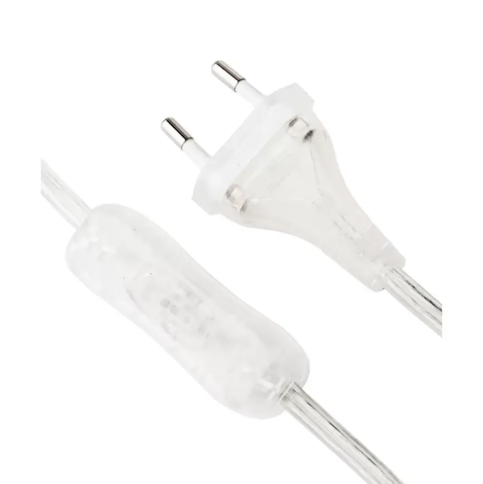 Grose Tischlampe Abigail Aus Glas Und Leinen