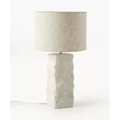 Grose Tischlampe Kiri Mit Betonfus