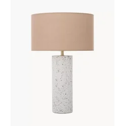 Grose Tischlampe Mosaik Mit Betonfus