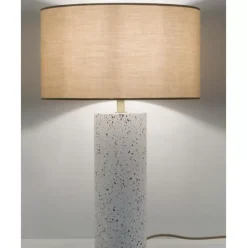 Grose Tischlampe Mosaik Mit Betonfus