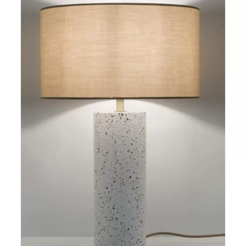 Grose Tischlampe Mosaik Mit Betonfus