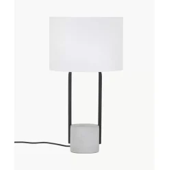 Grose Tischlampe Pipero Mit Betonfus