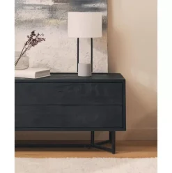 Grose Tischlampe Pipero Mit Betonfus
