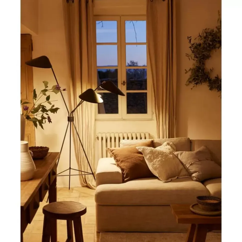 Grose Tripod-Stehlampe Neron