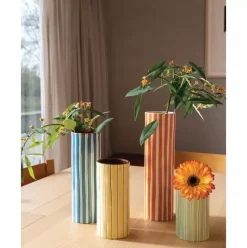 Handbemalte Vase Ray Aus Porzellan