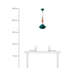 Handgefertigte Design-Pendelleuchte Lariat