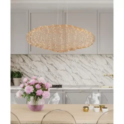 Handgefertigte Led-Pendelleuchte Hayden, Dimmbar