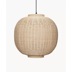 Handgefertigte Rattan-Pendelleuchte Chand