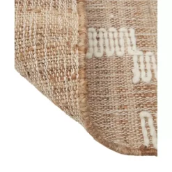 Handgefertigter Jute-Laufer Kerala Mit Fransen