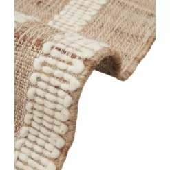 Handgefertigter Jute-Laufer Kerala Mit Fransen