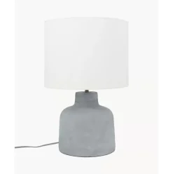Handgefertigte Tischlampe Ike Mit Betonfus