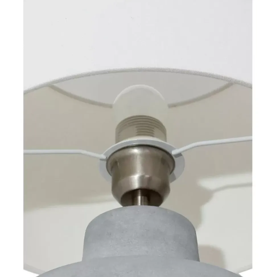 Handgefertigte Tischlampe Ike Mit Betonfus
